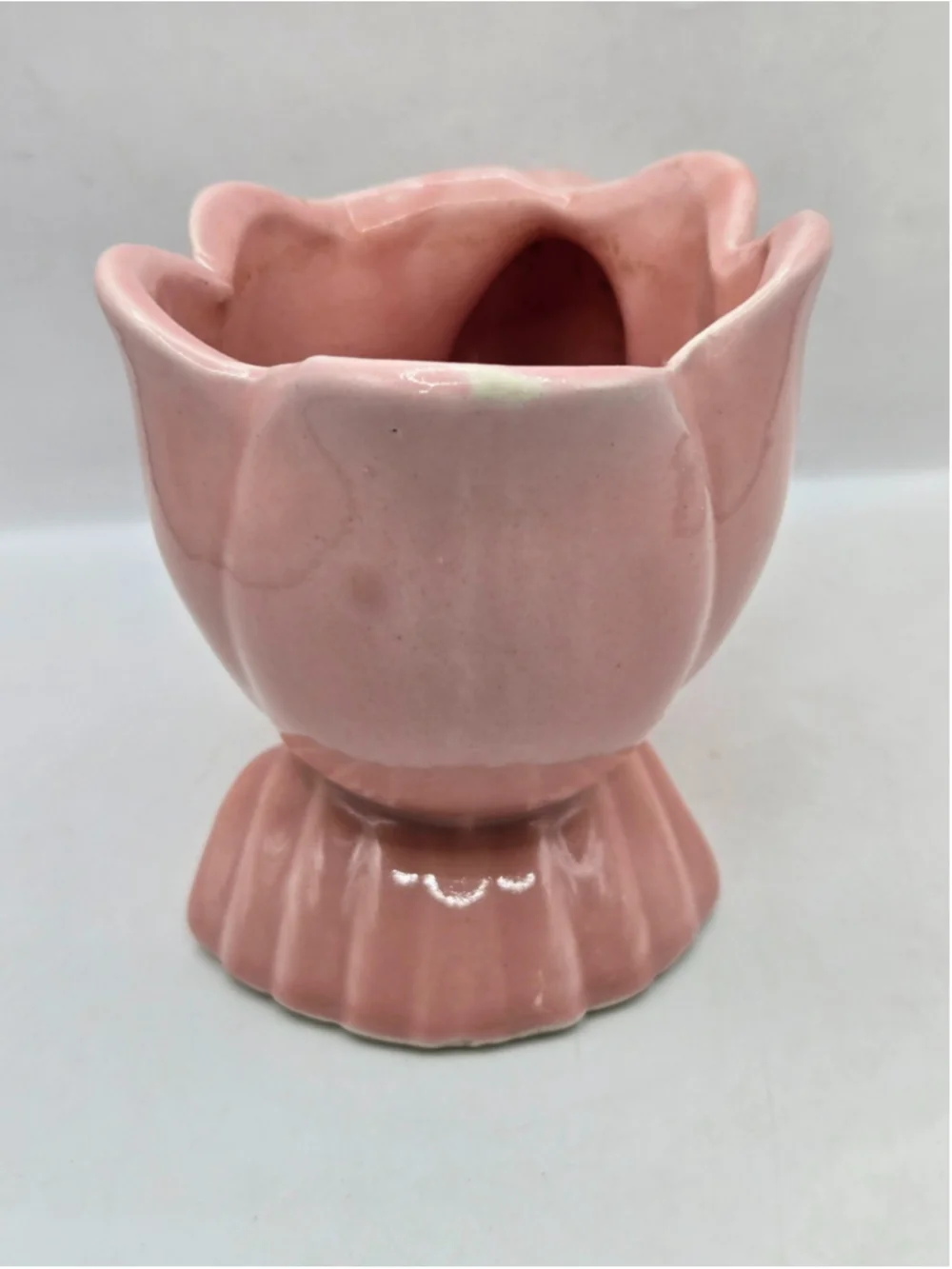 Mauve Seashell Planter, McCoy Pottery USA, MCM, Midcentury, Shell Pot Vintage